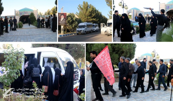 اعزام بیش از ۱۰۰ نفر از دانشگاهیان علوم پزشکی گناباد برای حضور در مراسم بدرقه آقای شهید ایران در مشهد